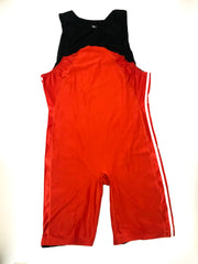 Adidas Atenus 2004 Weightlifting Singlet Men's XXXL(Black/Red)